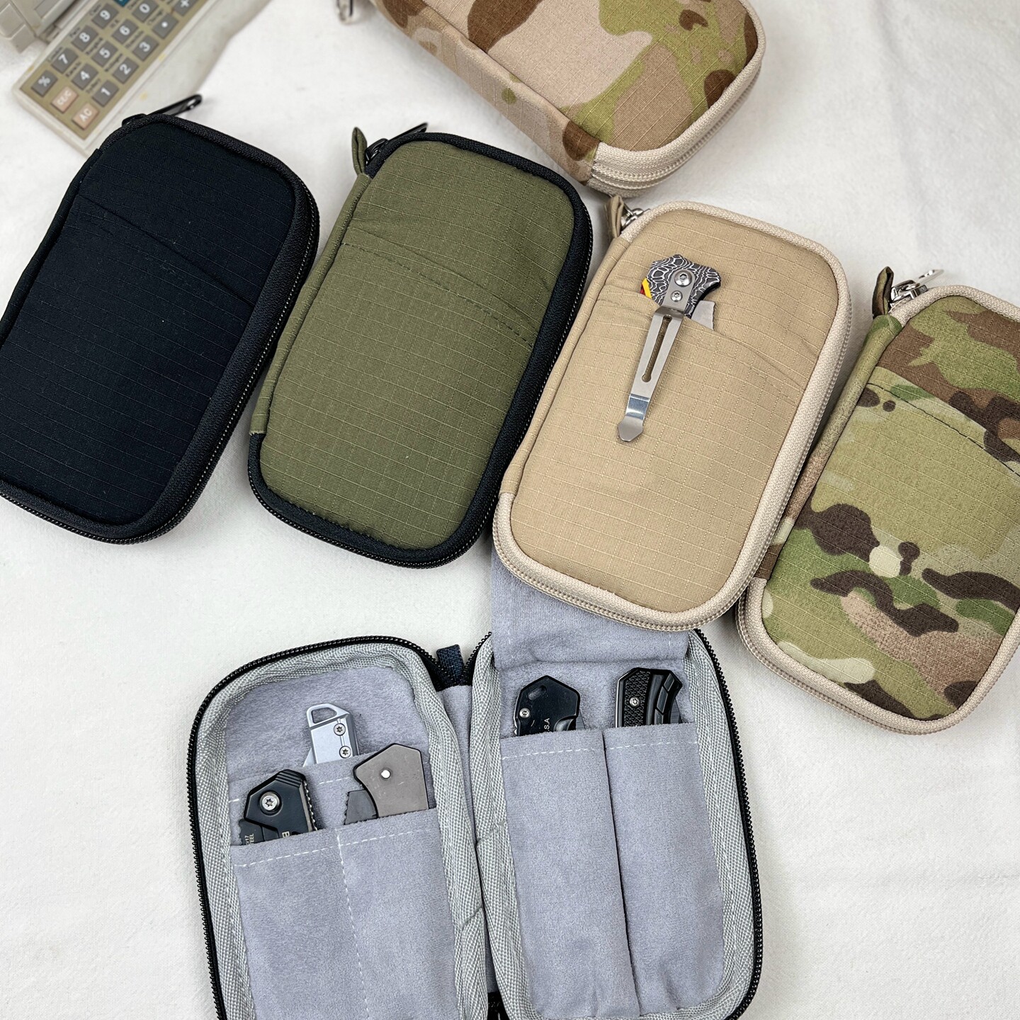 Edc Carry Knife - Handmade Fabric Pen Case Knife Pouch