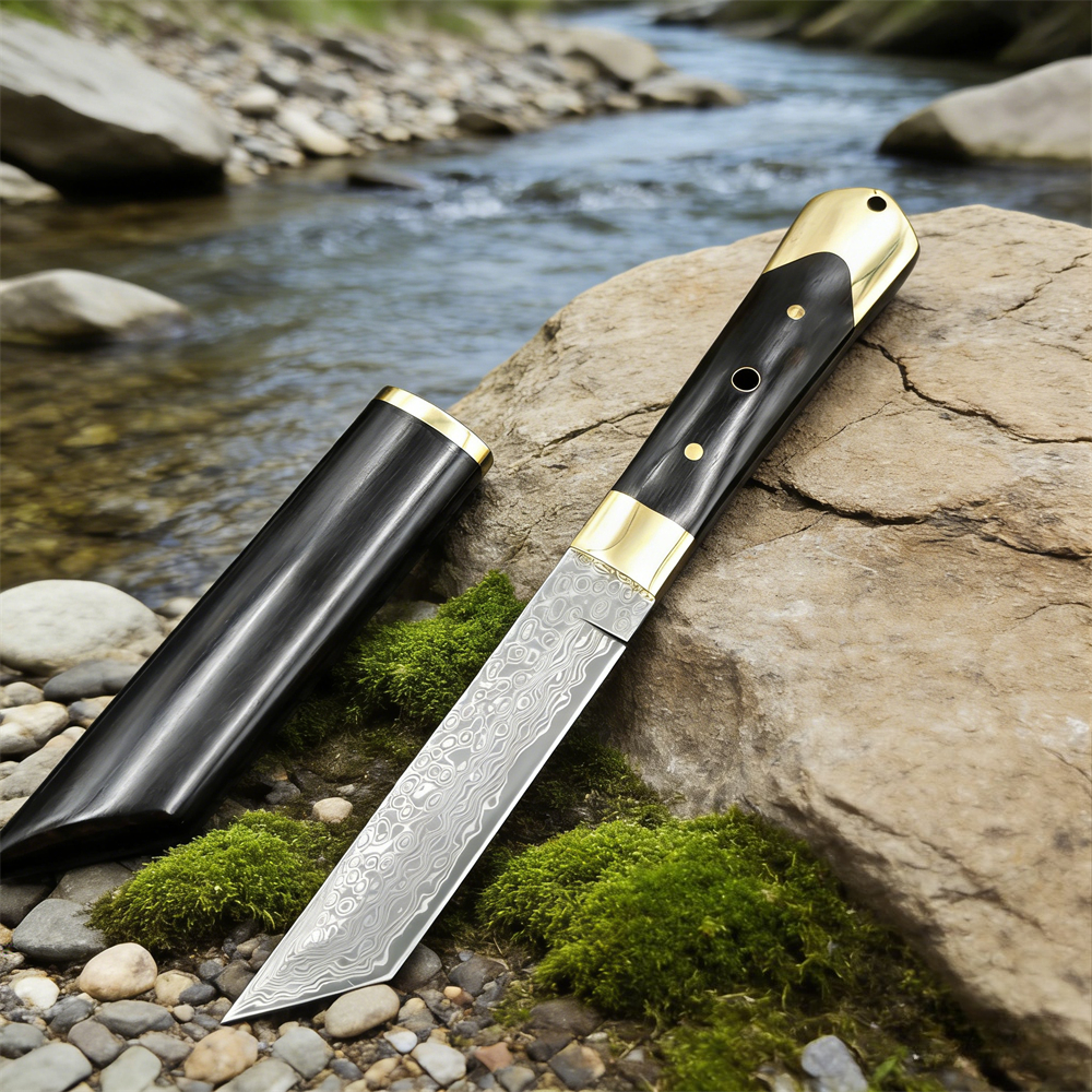 High Hardness Damascus Blade E - Edc Pocket Carry Fixed Blade recension och pris