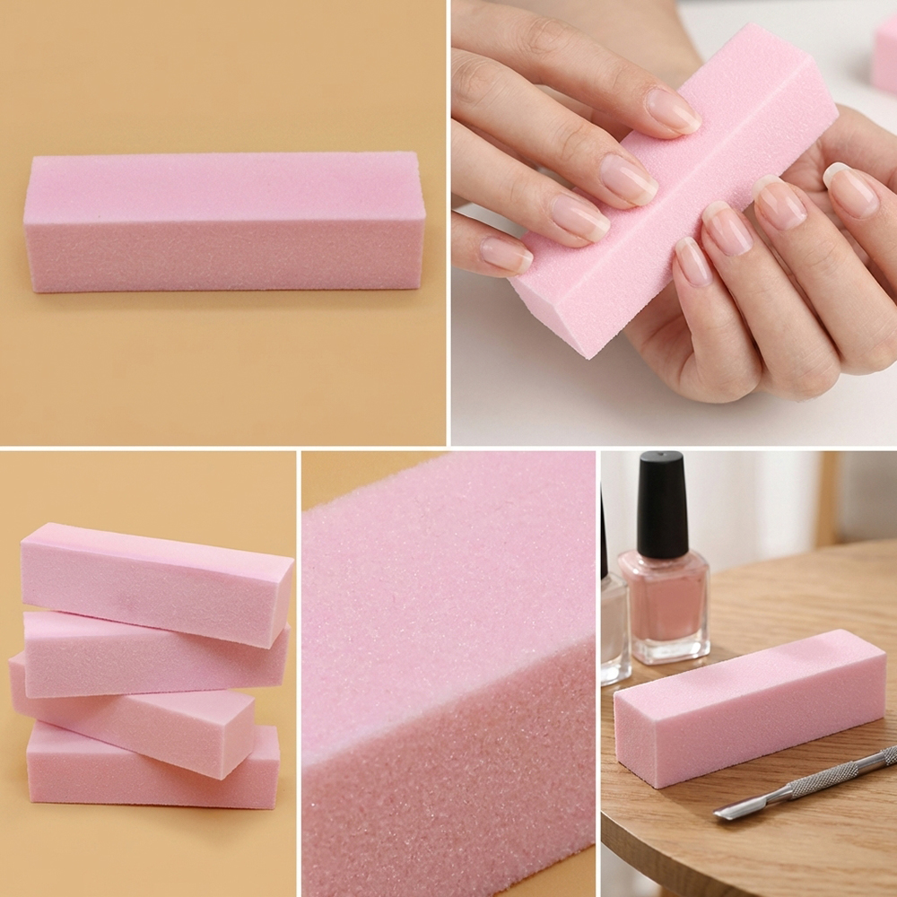3/5/10pcs Sponge Nail Buffer S - Nail File Titanium recension och pris