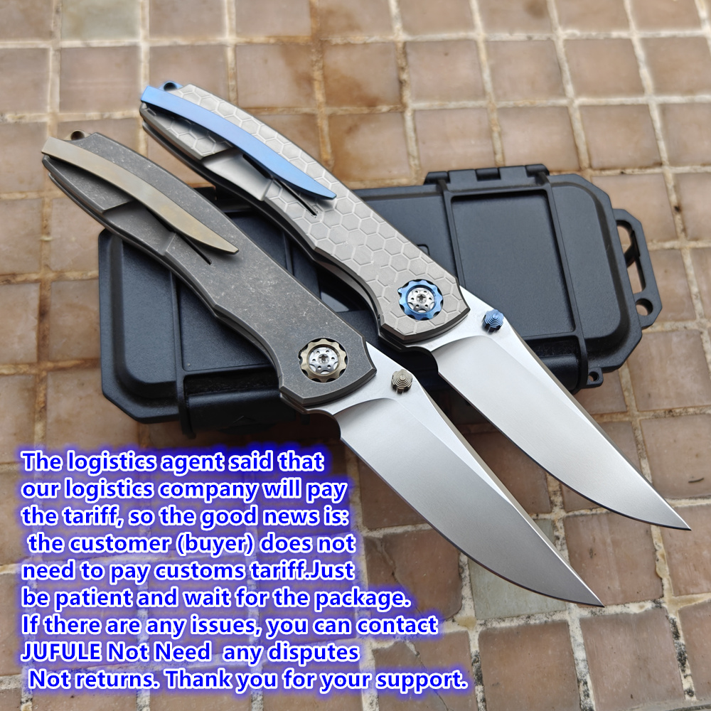 JUFULE 2025 DUK Titanium Handl - Pocket Knife Ceramic recension och pris