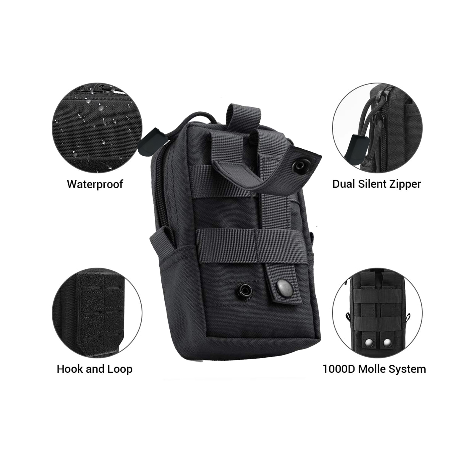 Tactical Molle Pouch Waist Bag - Edc Everyday Carry recension och pris