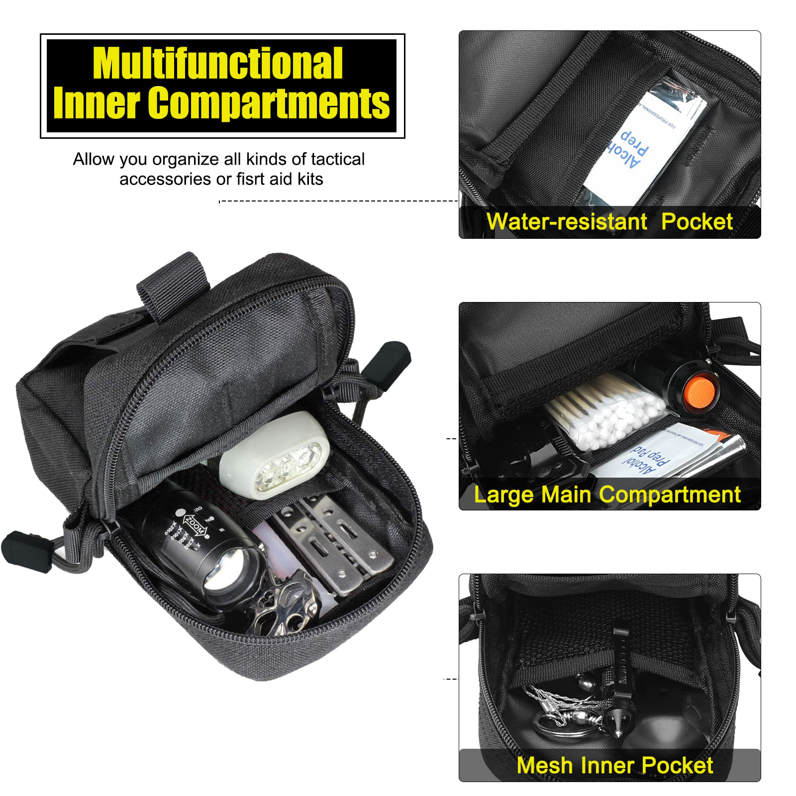 Tactical Molle Pouch Waist Bag - Edc Everyday Carry recension och pris