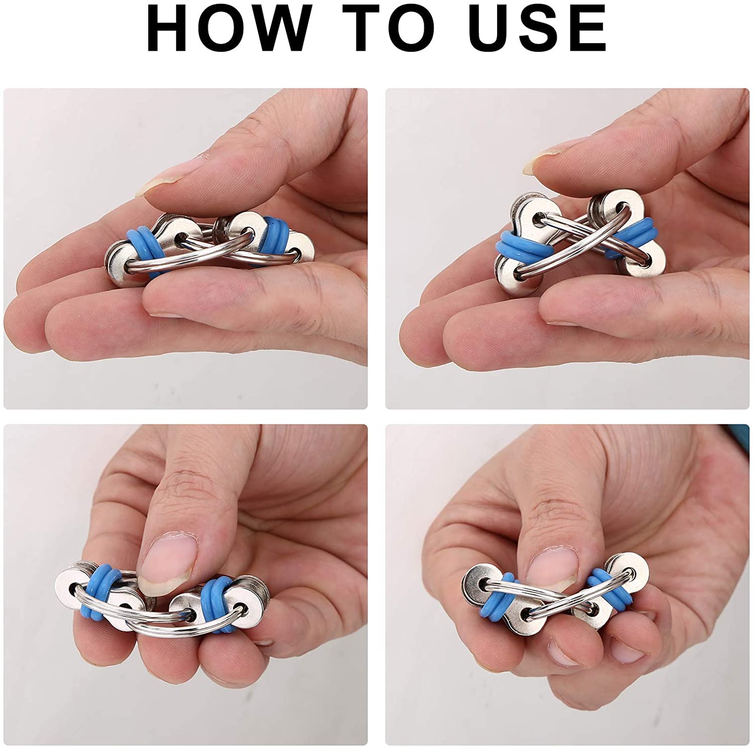 4pcs Decompression Chain Bicyc - Fidget Spinner Bearing recension och pris