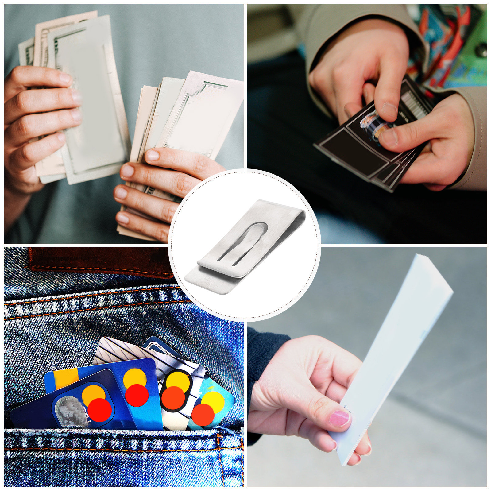 Titanium Money Clip Portable C - Wallet Slim Titanium recension och pris