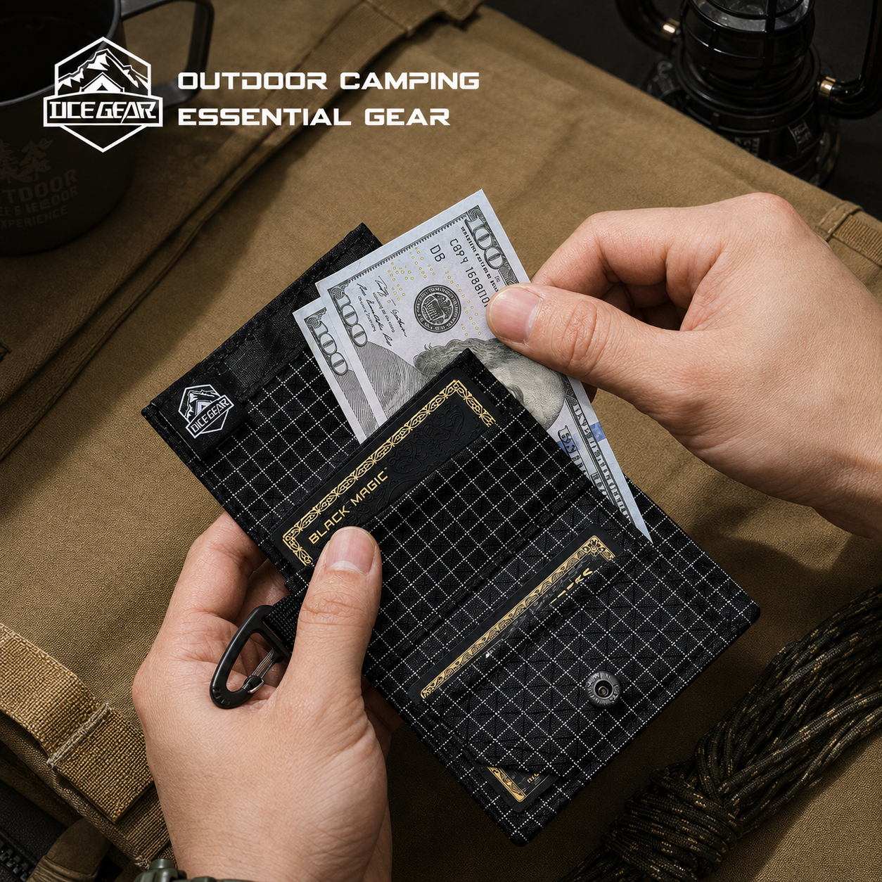Lightweight Trifold Wallet wit - Edc Concealed Carry recension och pris