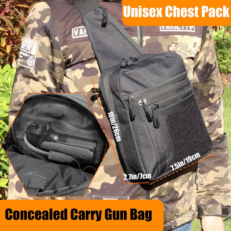 New Tactical Chest Bag Pistol  - Edc Carry Gun recension och pris