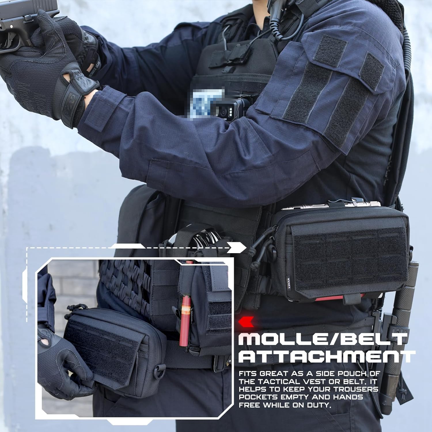 Tactical Molle Admin Pouch Las - Edc Carry Holster recension och pris