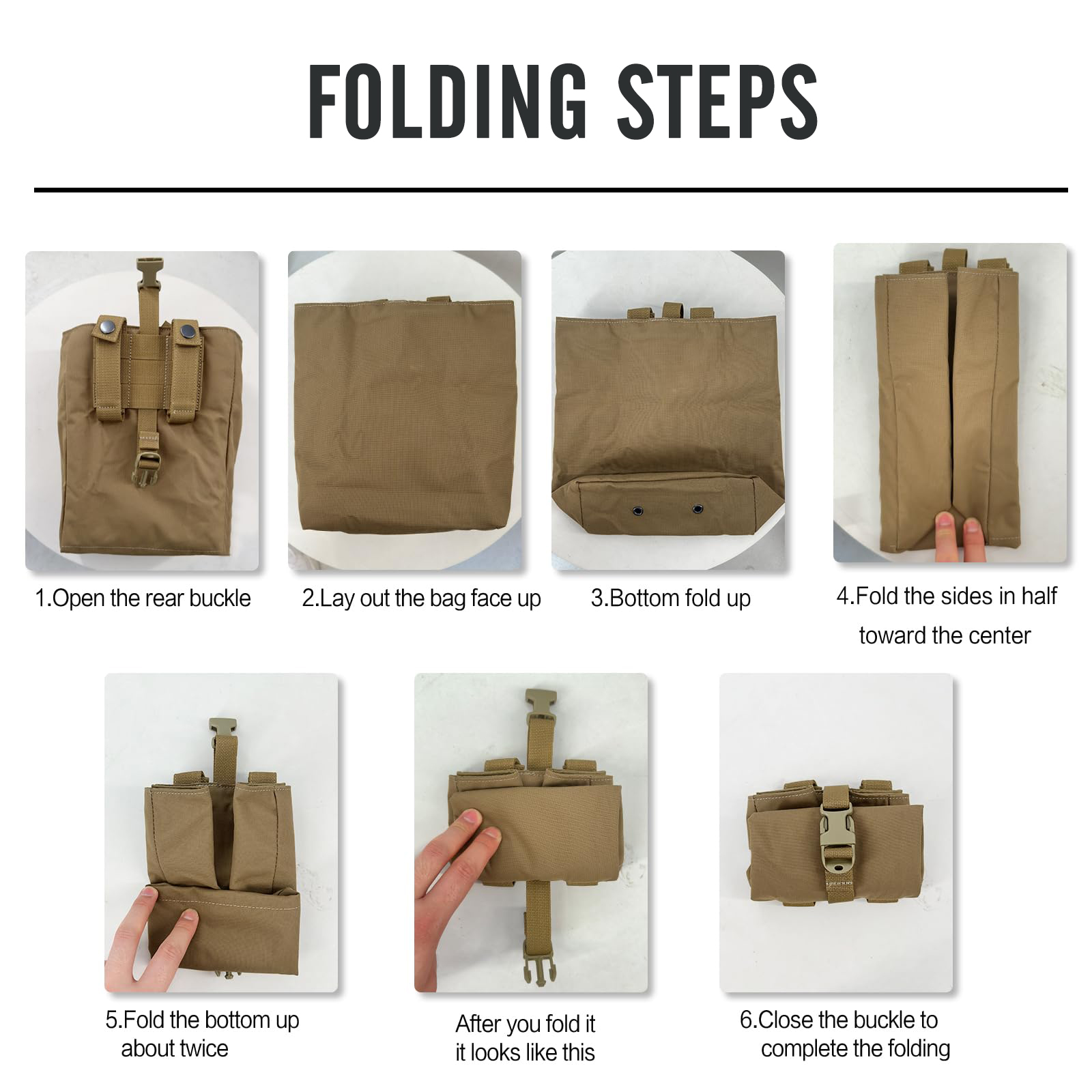 New Molle Folding Dump Drop Ma - Edc Carry Holster recension och pris