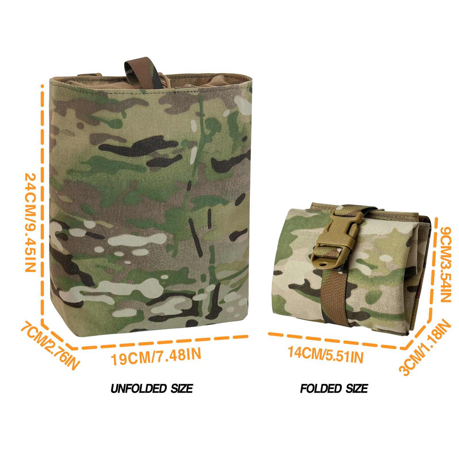 New Molle Folding Dump Drop Ma - Edc Carry Holster recension och pris