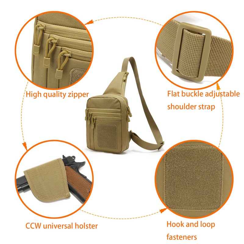 EDC 1000D Tactical Chest Bag P - Edc Carry Gun recension och pris