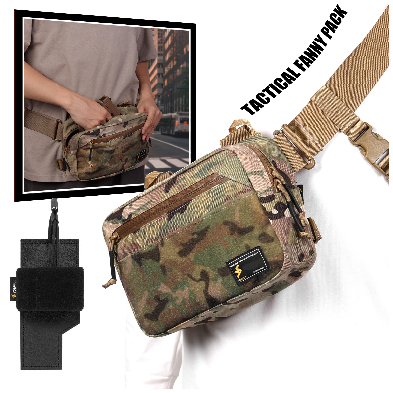 Tactical Fanny Pack, Concealed - Edc Concealed Carry Fanny Pack recension och pris