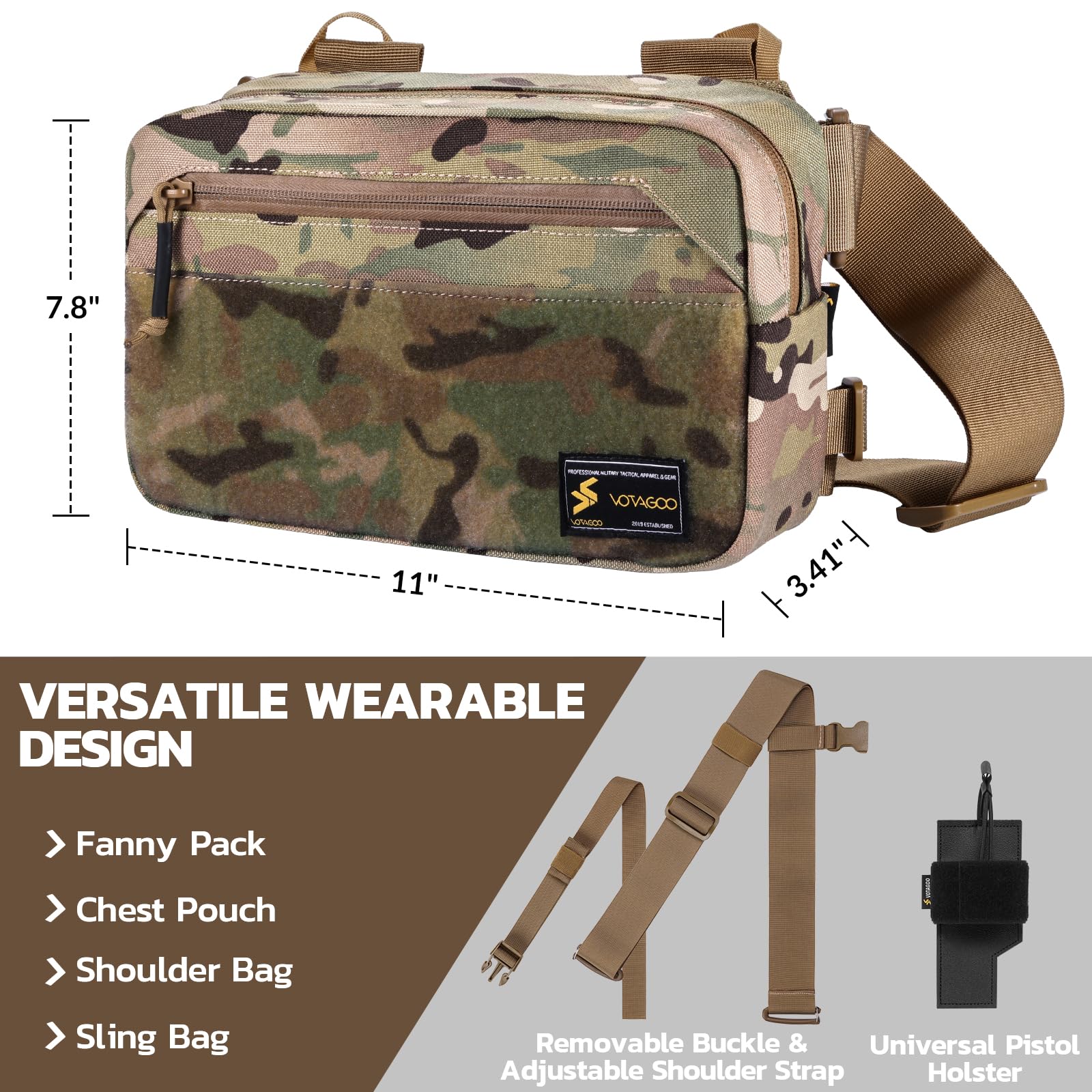 Tactical Fanny Pack, Concealed - Edc Concealed Carry Fanny Pack recension och pris