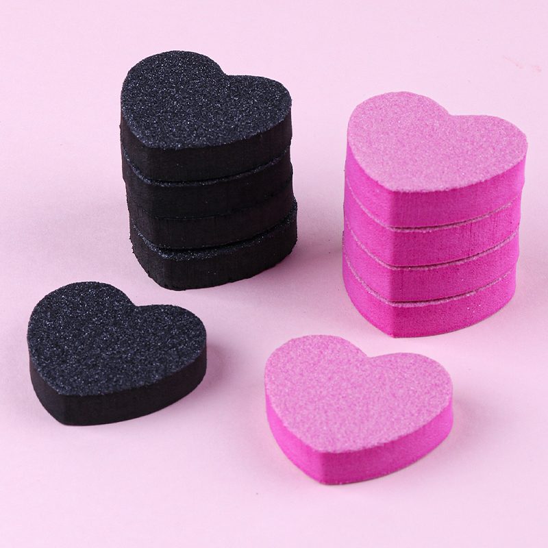Mini Heart Foam Nail Buffer Bl - Nail File Titanium recension och pris