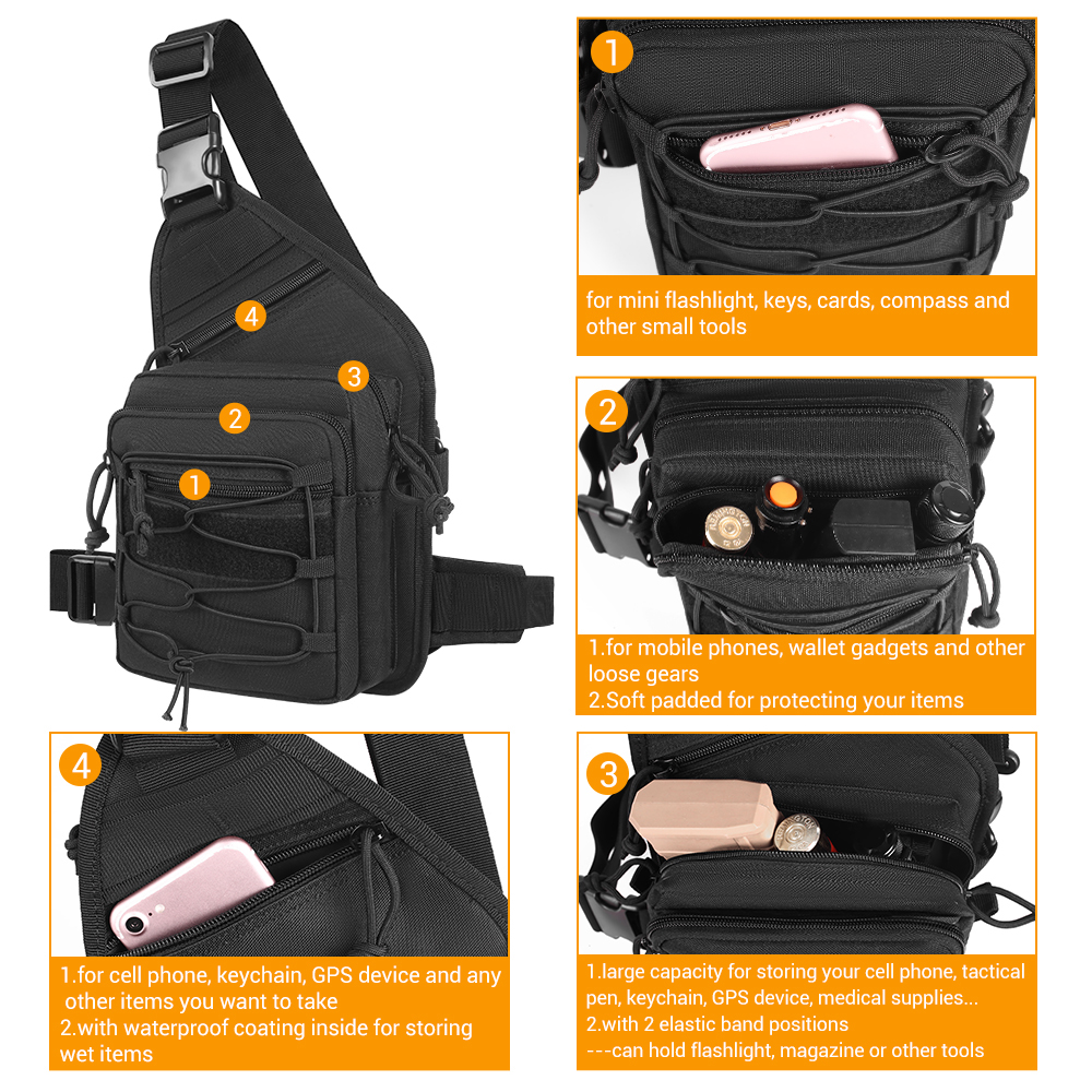 Tactical Gun Bag EDC Shoulder  - Edc Carry Gun recension och pris