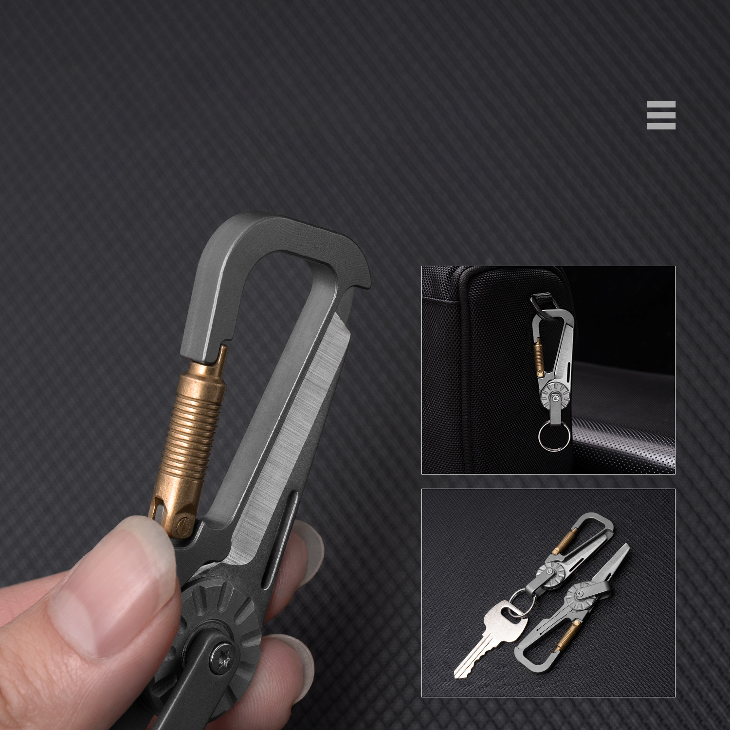Titanium Alloy EDC Keychain Wi - Edc Carry All recension och pris