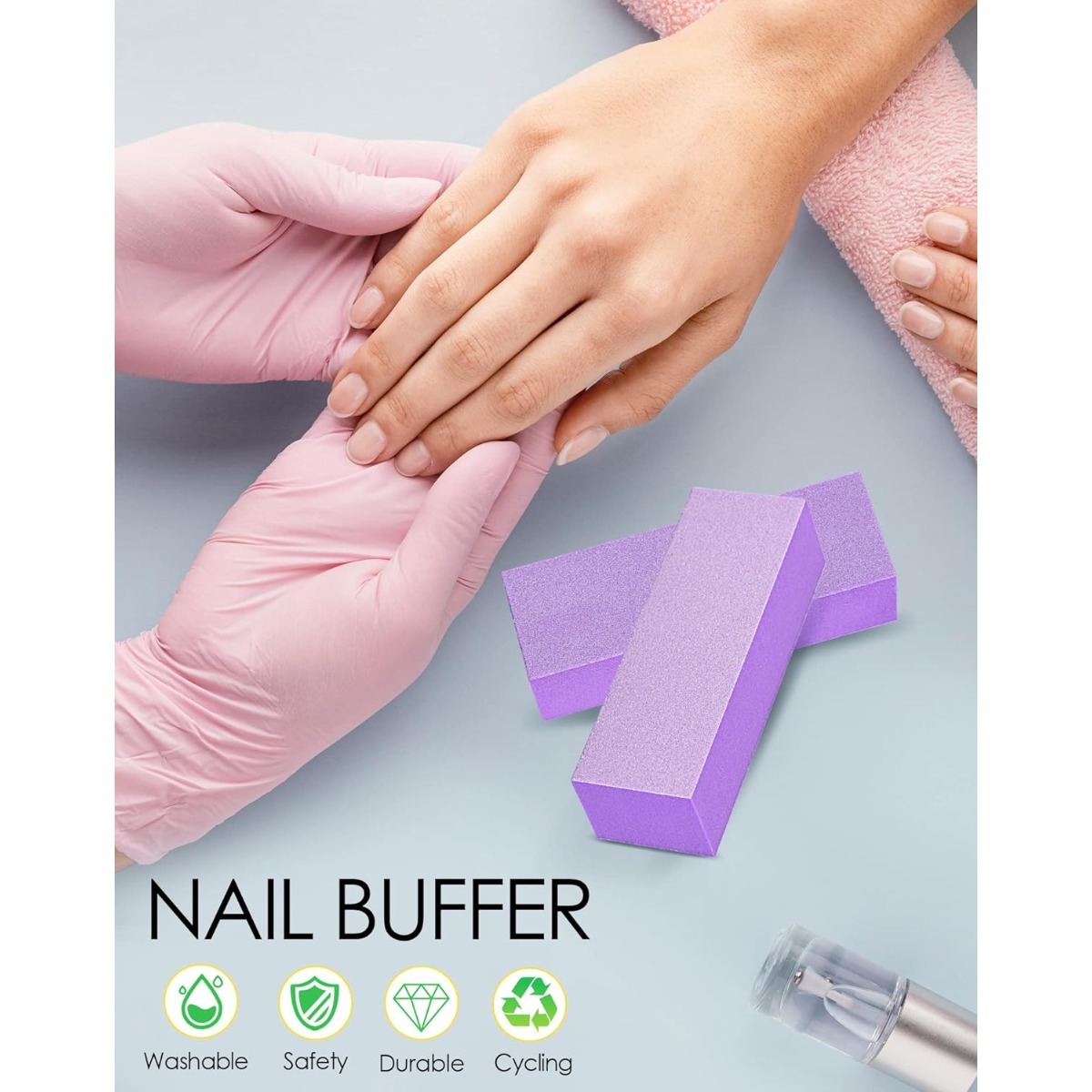 Maryton Nail Buffer Block, Med - Nail File Titanium recension och pris
