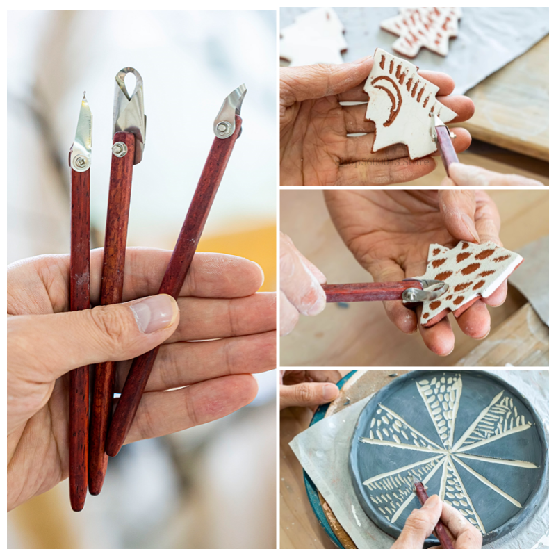 New Pottery Tools Ring Carving - Pocket Knife Ceramic recension och pris