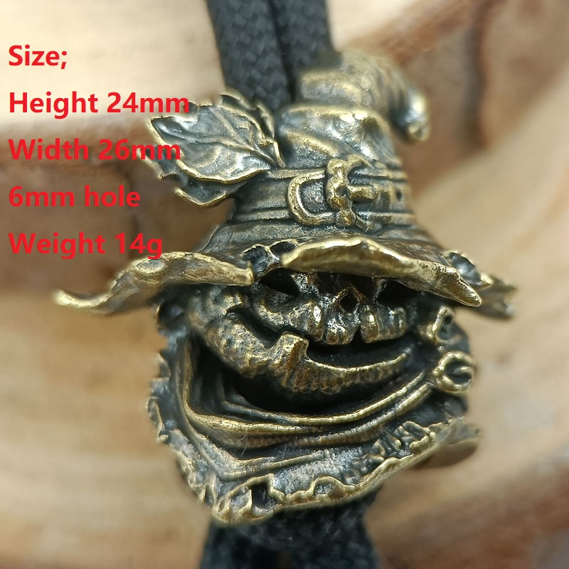 Traveler Head Brass Knife Bead - Edc Carry Knife recension och pris