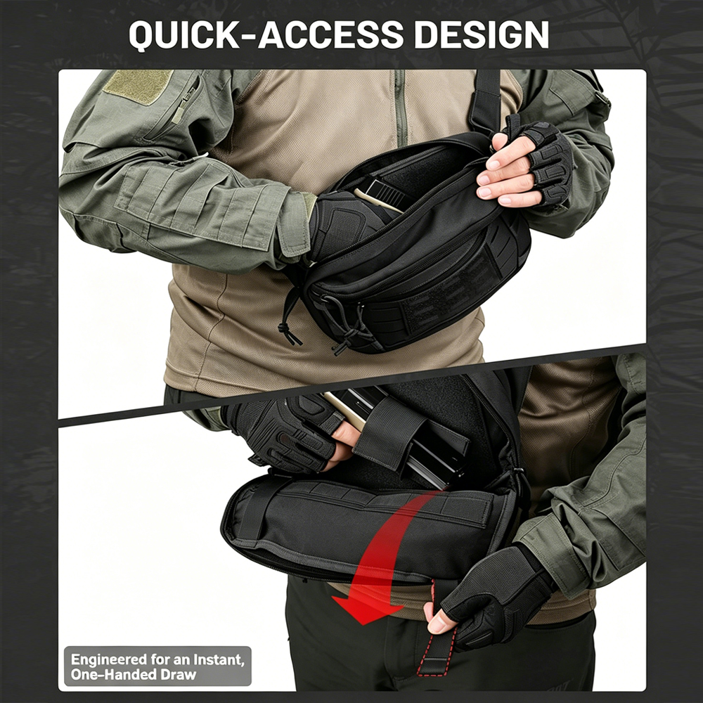 Tactical Pistol Gun Bag Concea - Edc Concealed Carry Fanny Pack recension och pris
